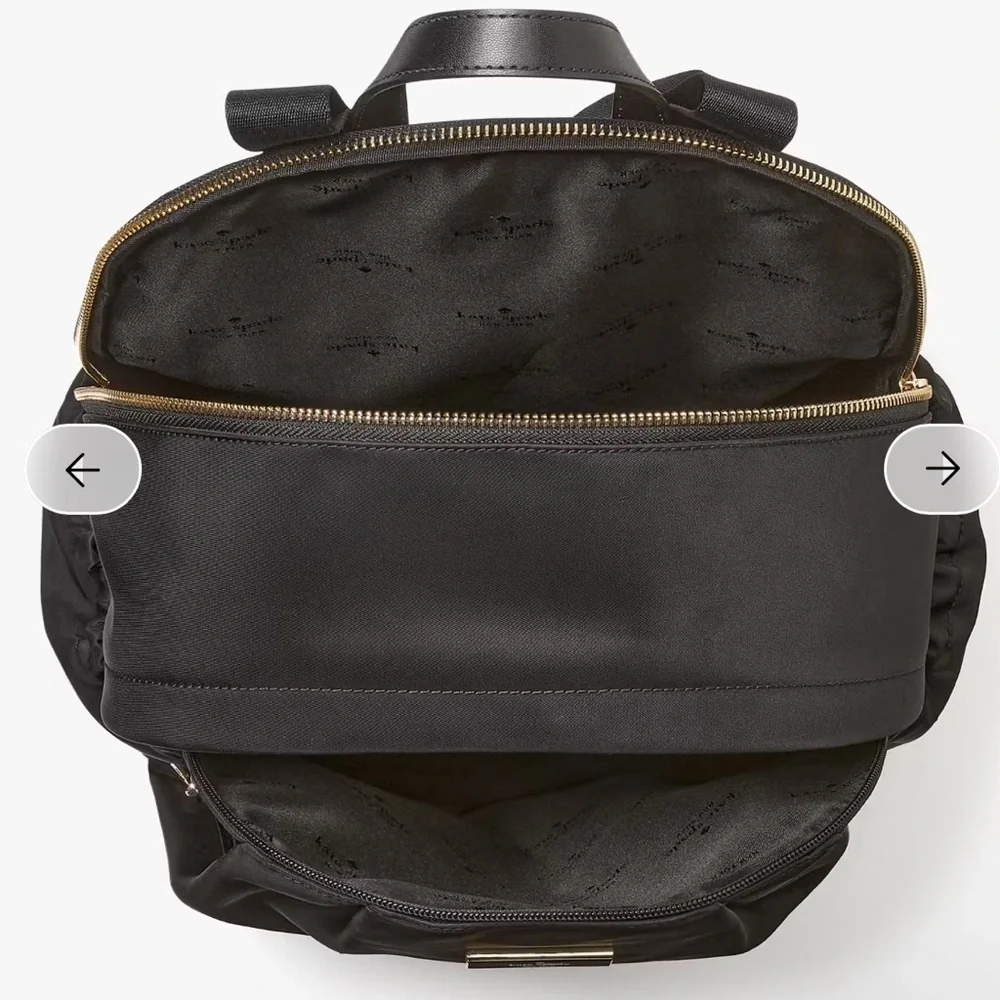 Kate Spade Carter Nylon Large Backpack Black NWT